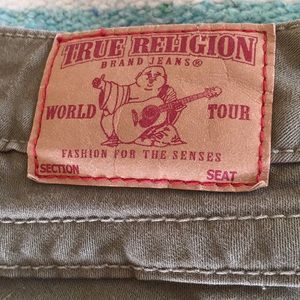True Religion - moss green pants